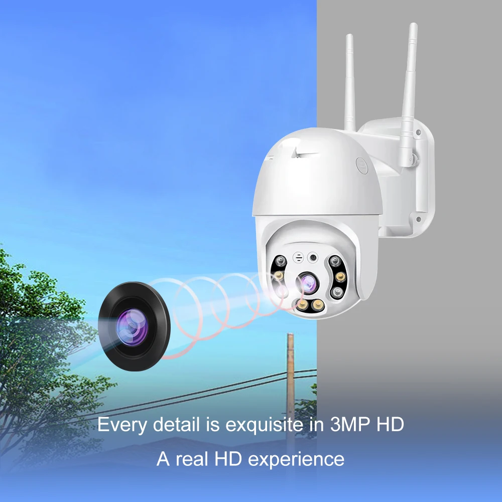 Factory Price Hd 5mp Ptz Camera Ip Web Cam Wifi Outdoor Security Cctv Camera 5MP V380