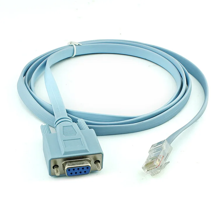 Шэньчжэнь фабрика Лидер продаж 1 5 м Ethernet Rj45 штекер RS232 гнездовой кабель от RJ45 до DB9