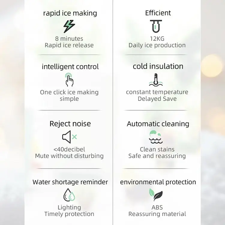 GREENFLY Ice Machine Mute Intelligent Thermostat Keep Cold Environmentally Friendly and Efficient Ice Machine