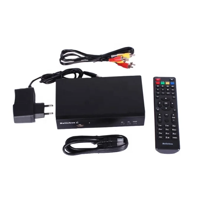  Hellobox 6 1080P Full HD спутниковый ТВ приемник Powervu Biss полностью автоматический Бесплатный IPTV H.265