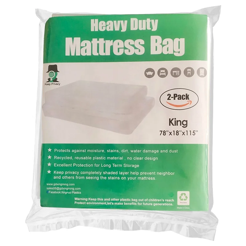 Hot Sale Item PE Plastic Mattress Bag for Storage and Moving