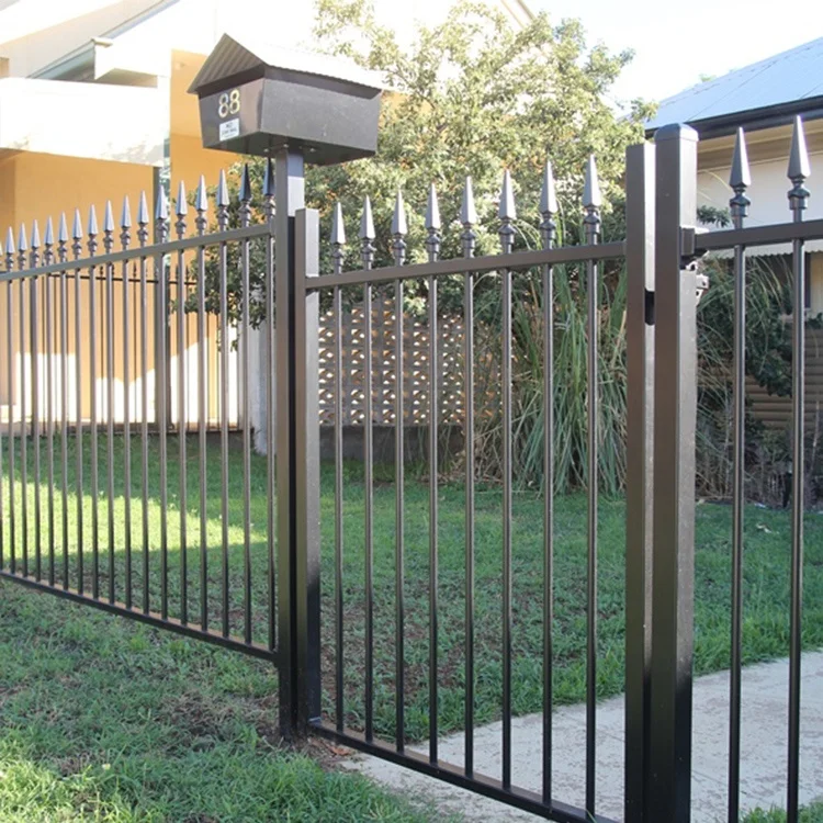 Custom Modern Design Iron Fence for Home Patio Outdoor Handrail & Balustrade with Application in Hospital Railings & Flooring