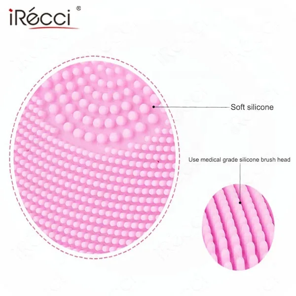 5 mode deep cleaning facial cleansing brush sonic silicone scrubber face cleaner electric silicon for skin care