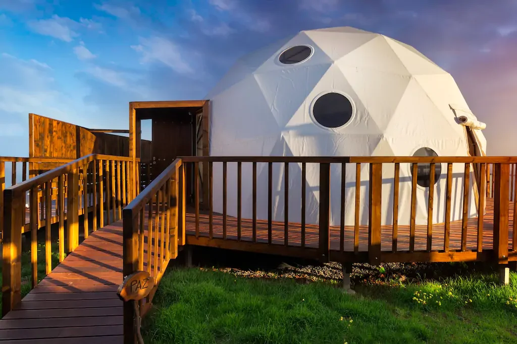  Планетарий 4 человек холст геодезический купол иглу купольная палатка сделанная на заказ Винил Прозрачная большой для продажи