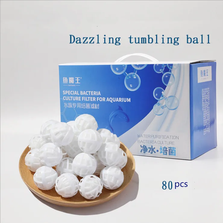 2024 white Magic Bio Balls Nitration Ball Aquarium Fish Tank Filter Media Water Purification Filter Material