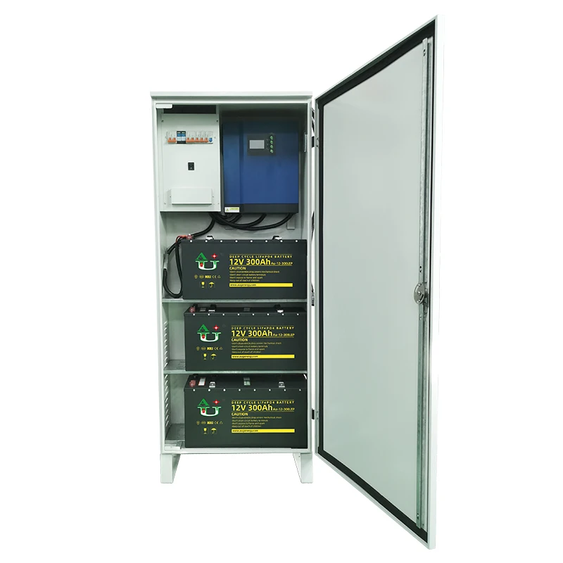 Customized Energy Storage System ESS 10KWh 20KWh 30KWh Lifepo4 Solar Battery With 3KW 5KW MPPT Hybrid Off-Grid Inverter