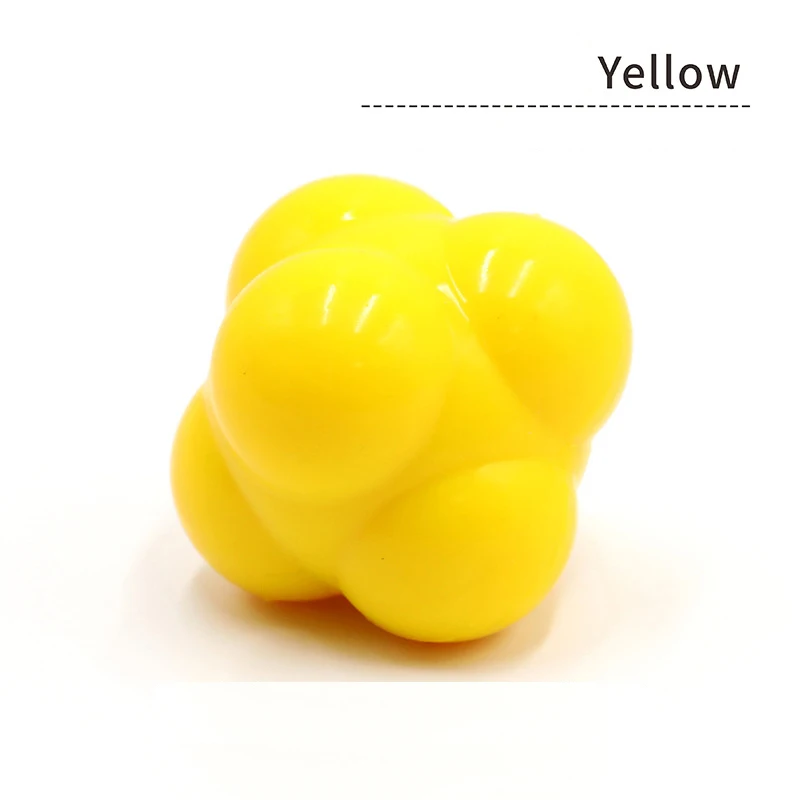Various Colors New Design Rubber Daily Training Hexagonal Reaction Agility Ball