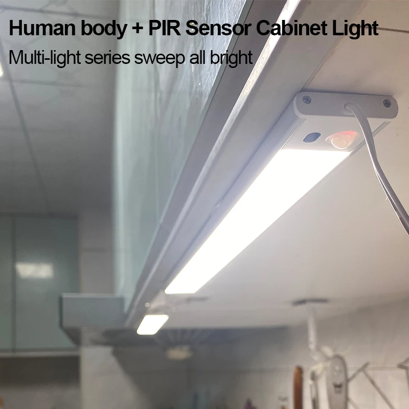 TUODI 24V Hand Wave Motion Sensor Light, Connect to LED Lamp Work Simultaneously, Paste Type Apply in Kitchen, Bedroom ,Cabinet