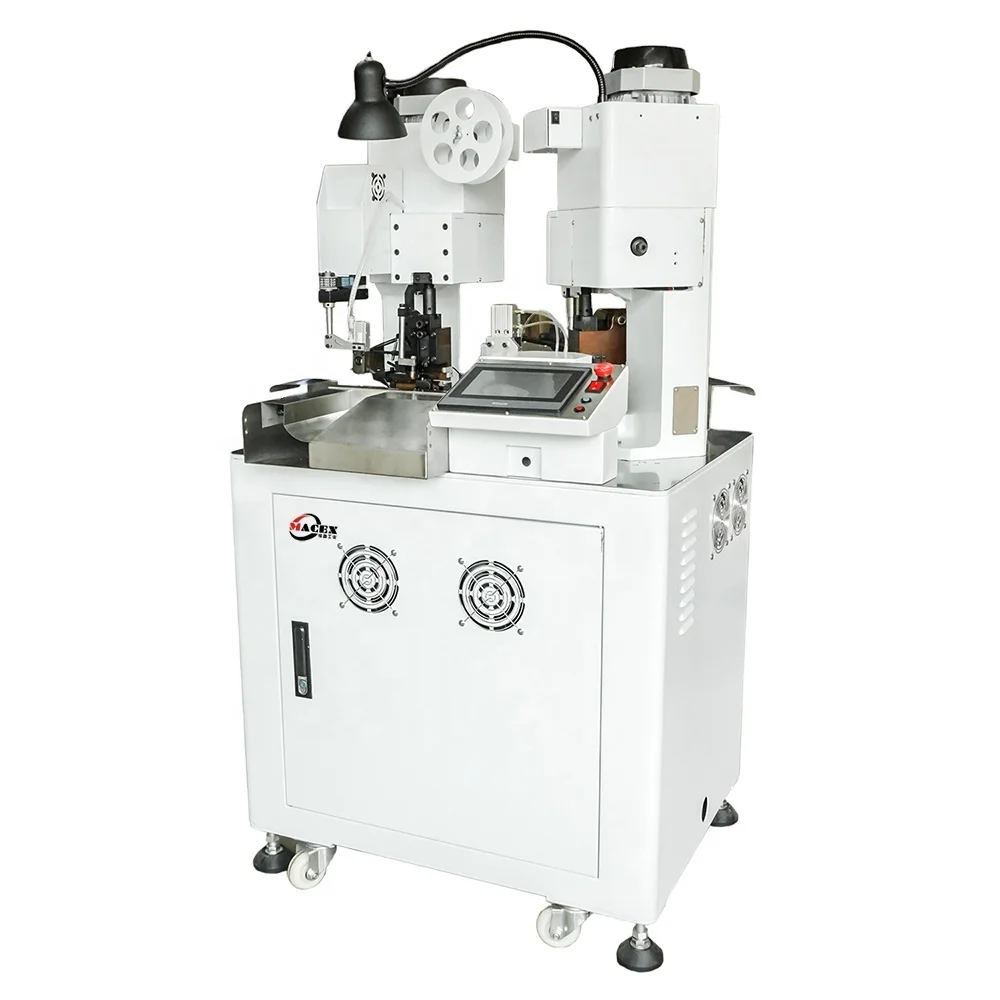 Fully automatic double ends terminal crimping machine for JST connector vh xh sm sh ph terminals
