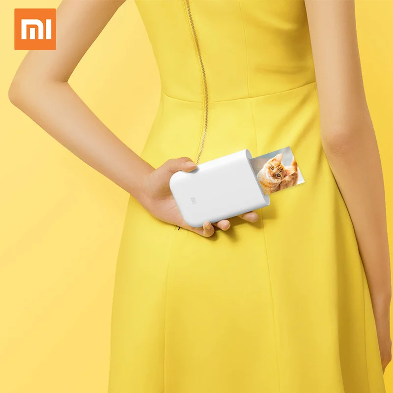  Xiaomi mijia AR принтер 300 точек/дюйм портативный фото мини карман в стиле «сделай сам»; Удельный вес 500 мА/ч изображение принтера Карманный работать