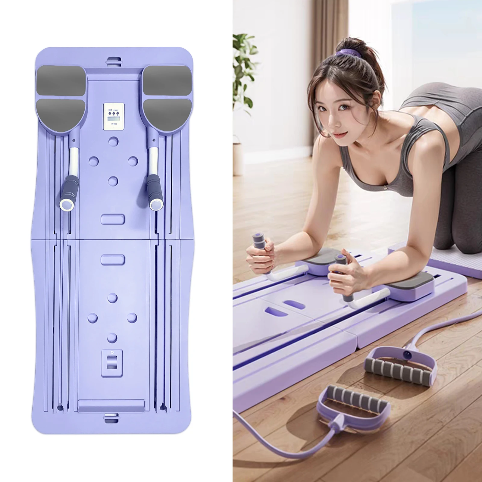 NQ SPORTS Non-Slip Handles Multifunctional Push up Board Custom Logo Multifunctional  Muscle Training Board