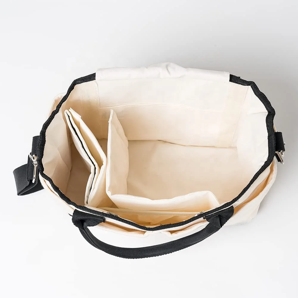 Tote Nursery Mommy Stroller Organizer Insulated Snack Pouch Set canvas diaper bag with Multiple Pockets Insulated Snack Pouch