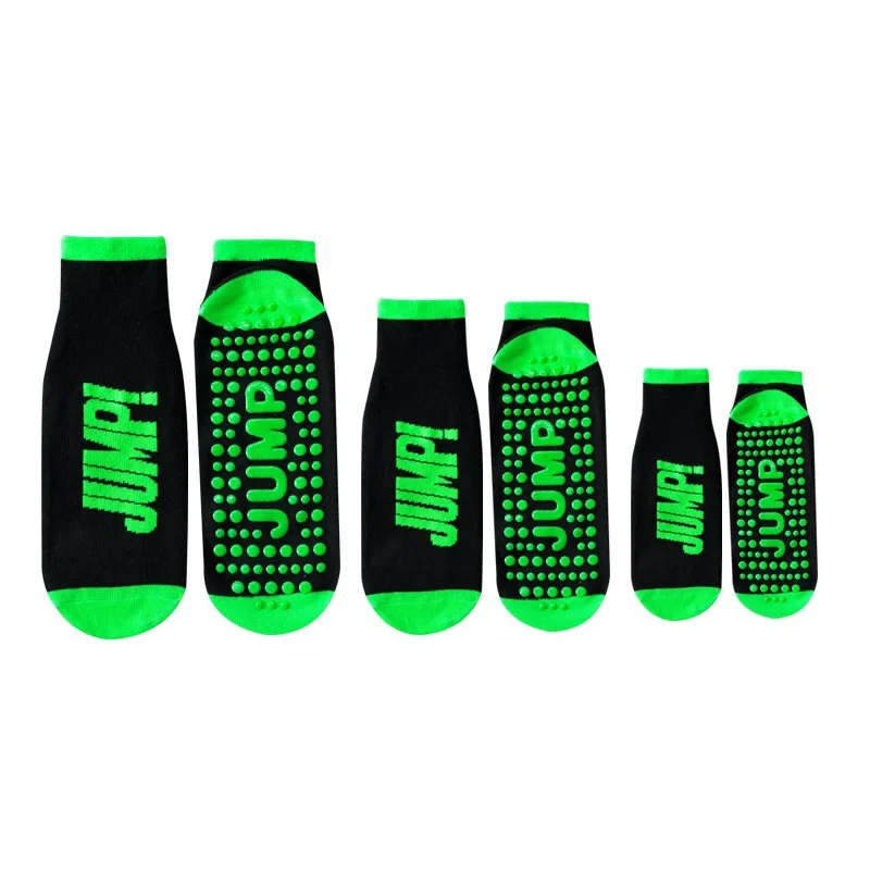 Custom Trampoline Grip Socks Adults Non Slip Trampoline Jump Grip Socks With Design Your Own Logo