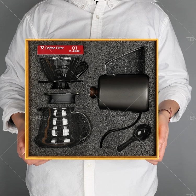 Tenrey портативный комплект для заваривания кофе, набор для заваривания кофе, наборы для кофе и чая