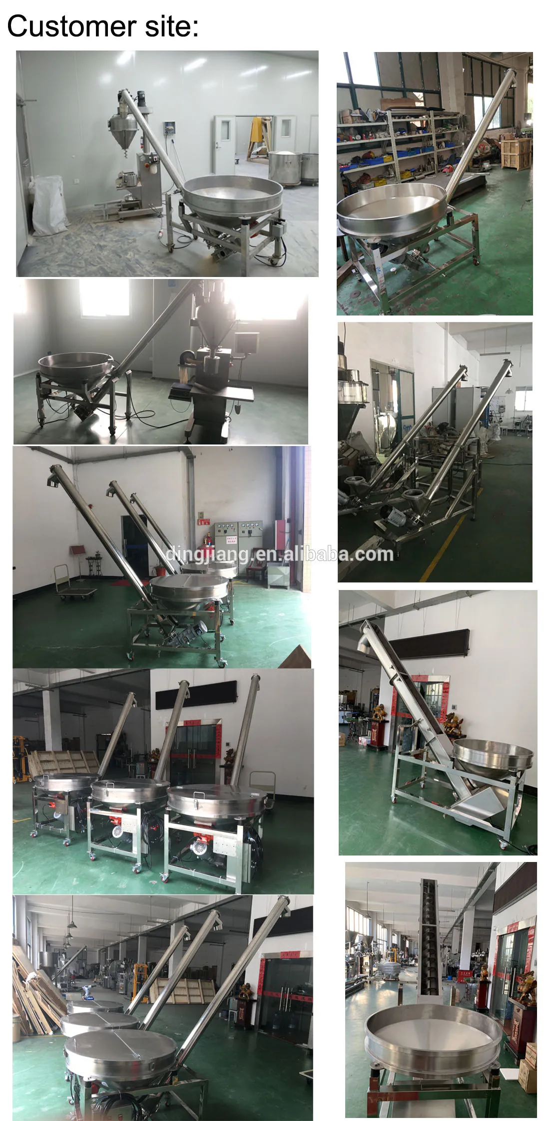 Food grade salt sugar powder auger screw feeder auger feeder with 230L hopper