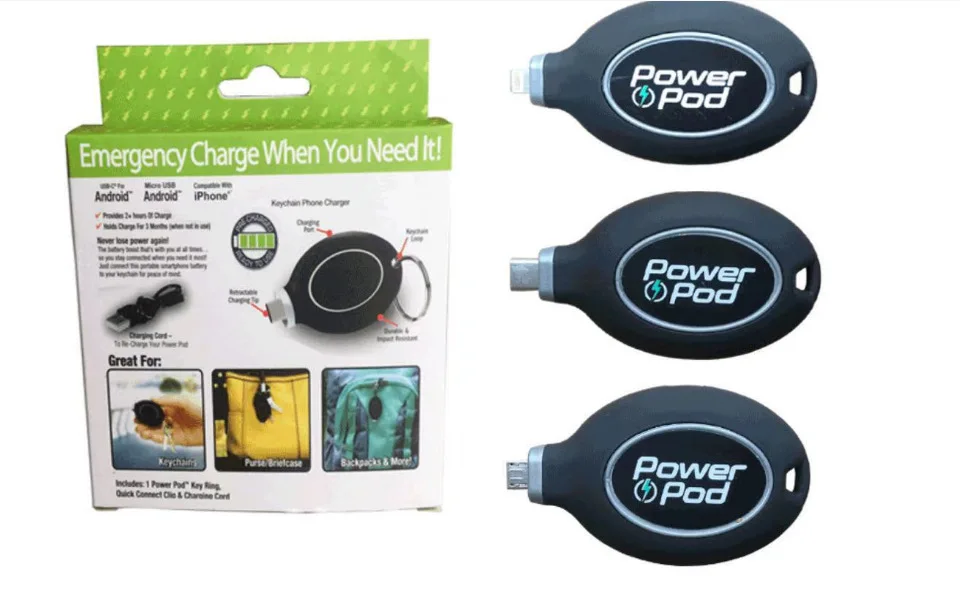 new arrival  top selling Mini Portable Power Bank Pod Charger 800mah
