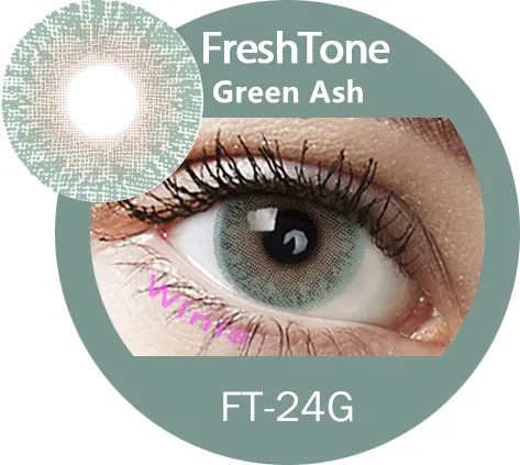 Korea eye contact lenses 14.2mm FreshTone contact lens Golden Ash color lenses 2024