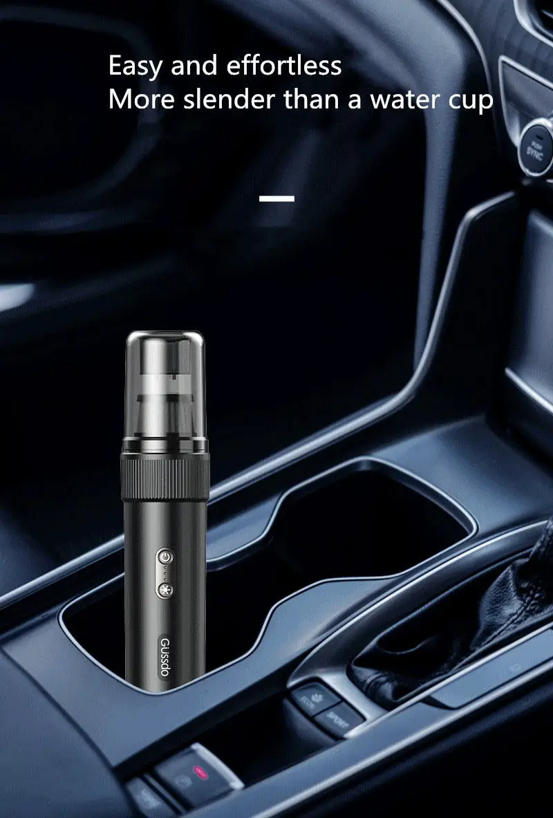 5 In 1 Portable Mini Car Vacuum Cleaner High Suction 15000pa Reacharageable For Home Cleaning Wet Dry Cordless Vacuum Cleaner