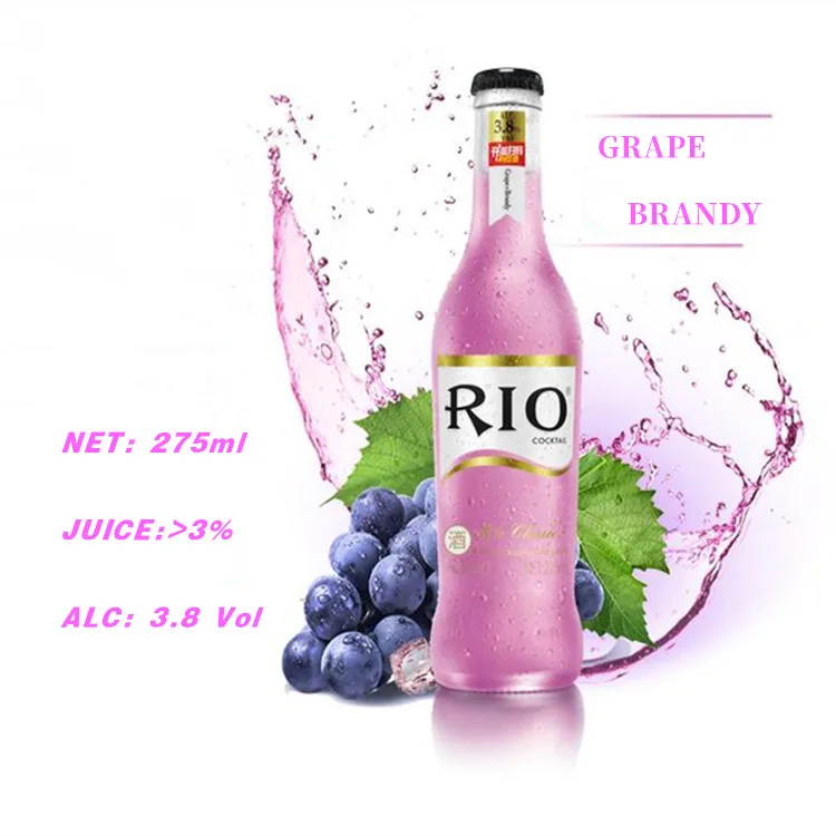 Rio fruit flavor grape brandy glass bottled vodka cocktail drinks
