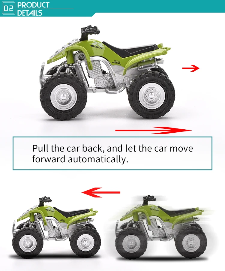 Alloy metal motorcycle model diecast toy vehicles mini pull back cars