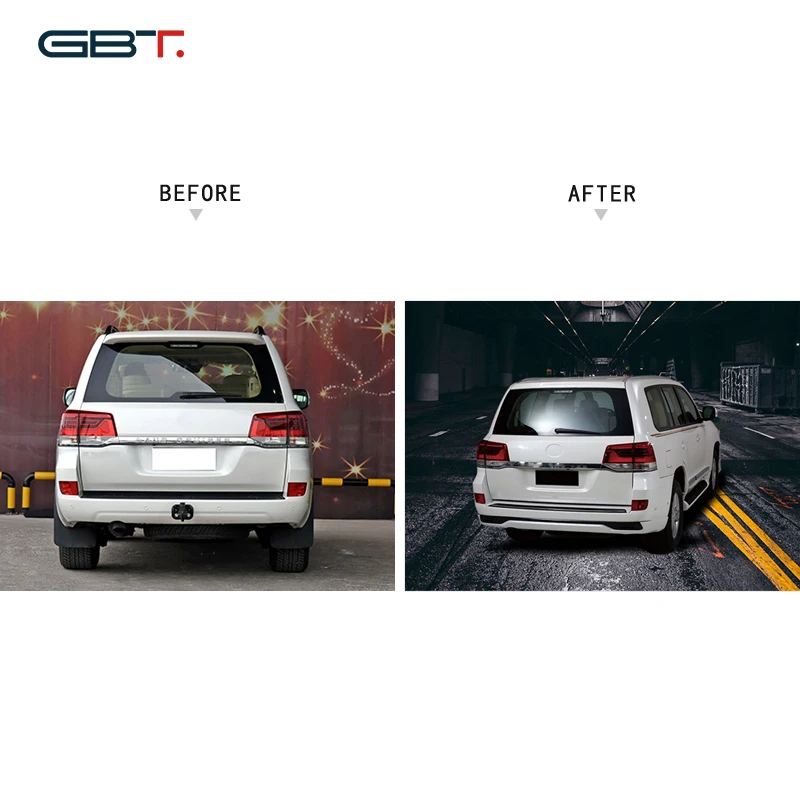 GBT Auto Front Bumper Lips Car Modification Parts Upgrade Bumpers For 2016-ON Land Cruiser 200 Toyota LC200  Auto Accessories