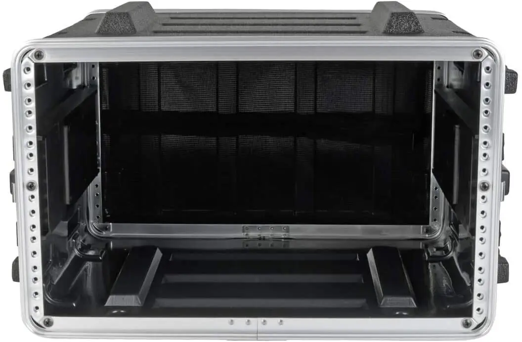 6U ABS Server Rack Equipment Case Flight Case Shipping Transportation Black ABS Rack Road Case Waterproof