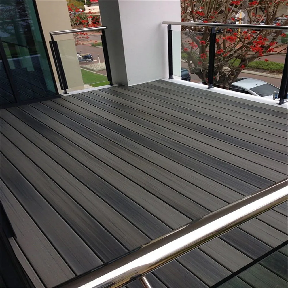 Composite Hollow Grooving Outdoor Decking Composite WPC Floating Decking
