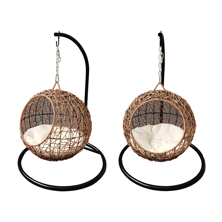 Pet Hanging Woven Wicker House Dog Cat Rattan House