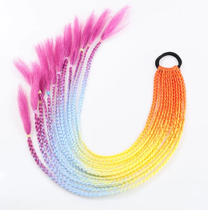 Модные красочные парики с грязной тесьмой для женщин, высокотемпературные синтетические волосы, парики, дешевые парики для наращивания волос