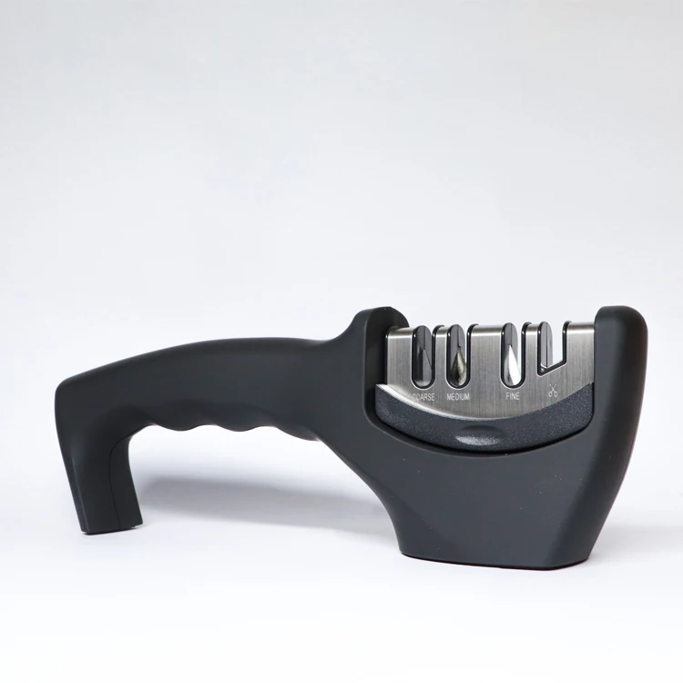 4-Slot Kitchen Knife Scissor Sharpener 4 Stage Sharpener Professional Manual Chef Steel Knife Scissor Sharpening Tool