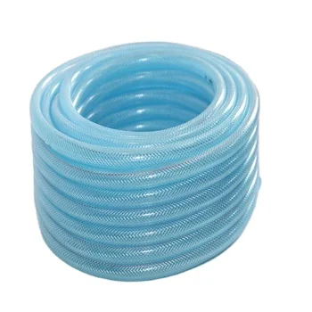 Flexible PVC Clear Nylon Braided Hose Clear Fiber Reinforced PVC Garden Hose