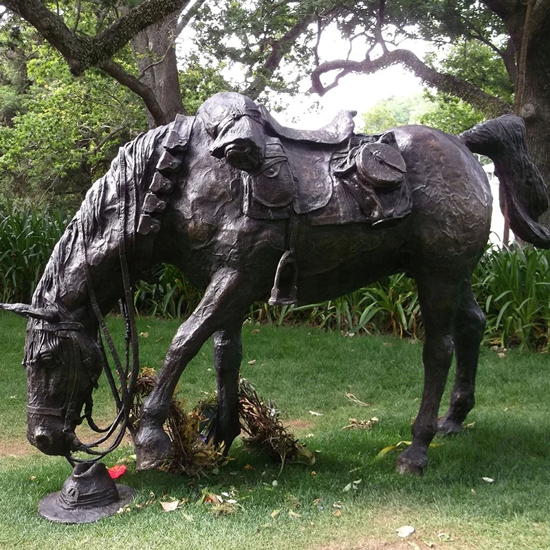 Memorial Warrior Horse Statue Outdoor Indoor Good Decoration for Sale