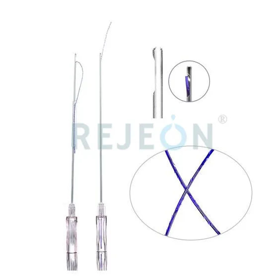 REJEON fios tensores pdo faciales pdo / plla / pcl 19g 38mm 60mm surgical suture needle with thread