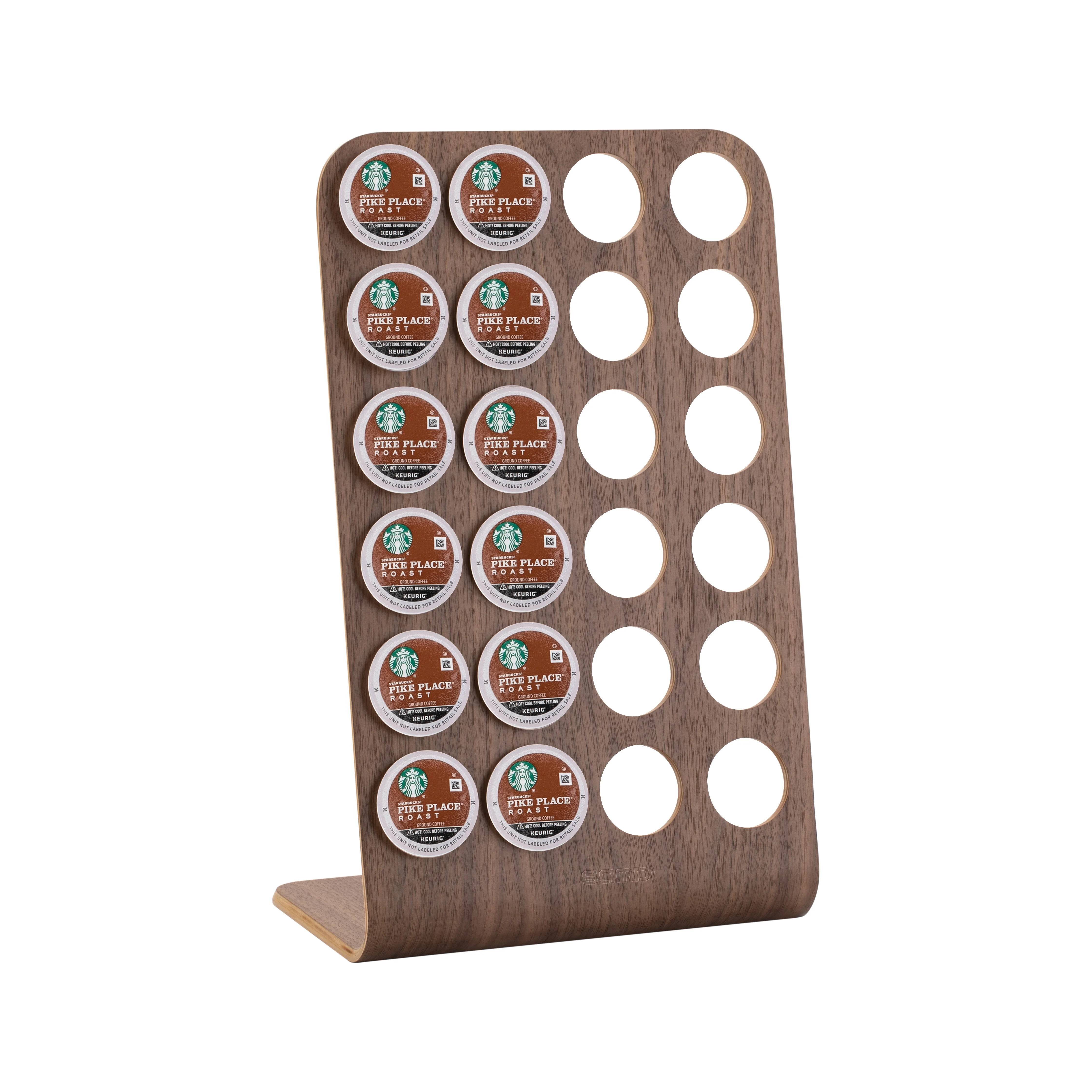 SAMDI Coffee capsule storage rack wooden coffee storage display rack office desktop snack rack