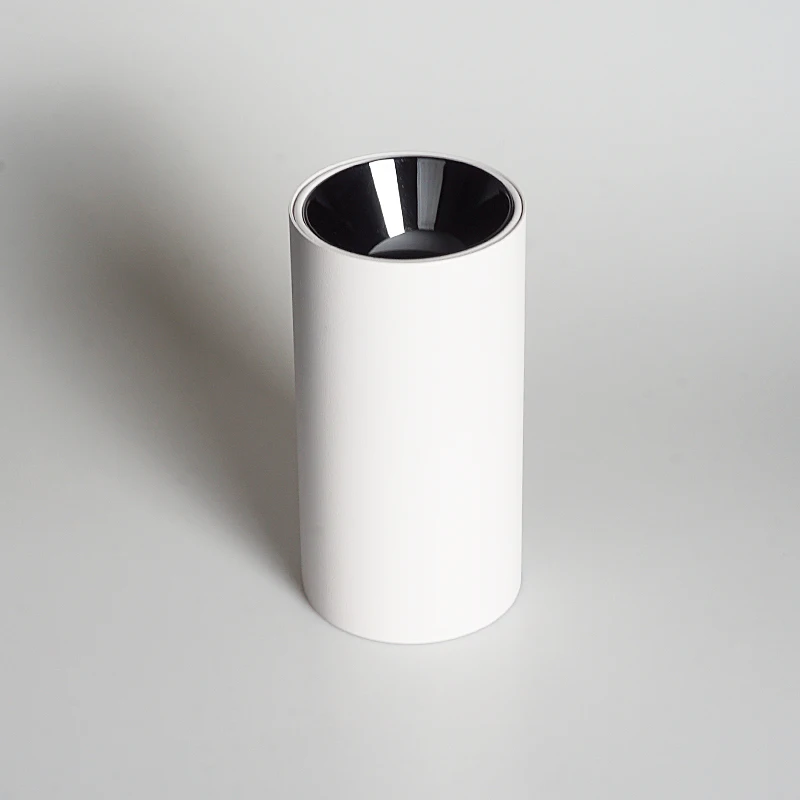 manufacturer high quality Italy deep die casting decorative  round cylinder aluminum black MR 16 GU 10 frames