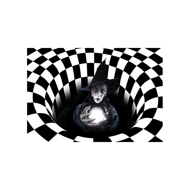 Clown Doormat Sewer Clown Carpet Visual Vertigo Carpet Stereo Vortex Floor Mat 3d Plaid Foot Mat