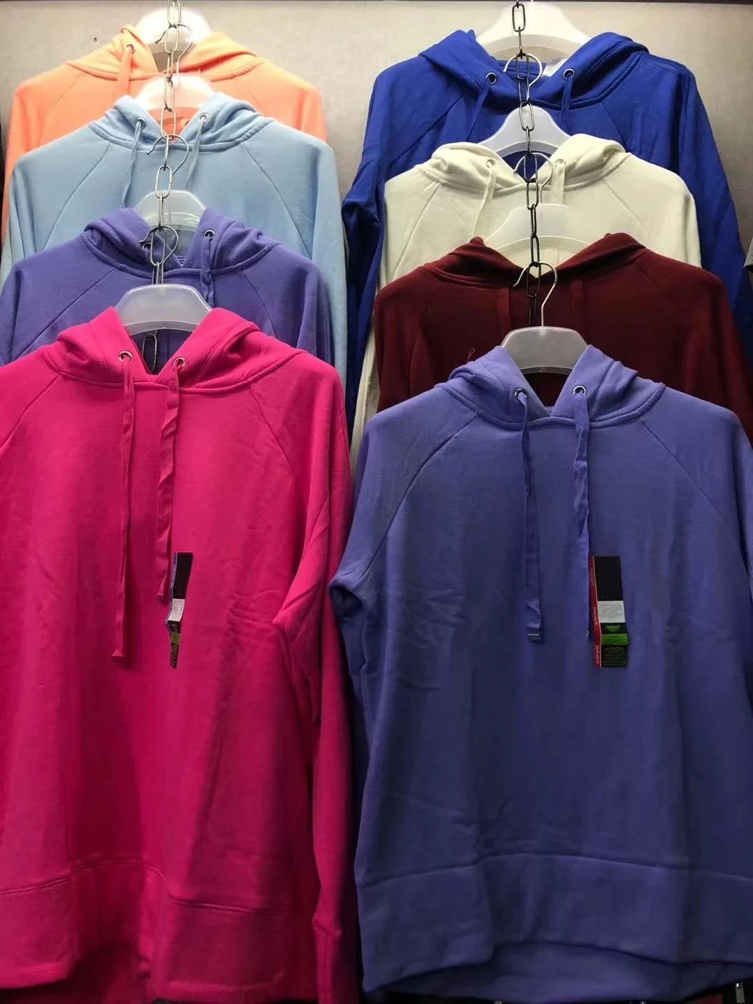 China supplier high quality sudaderas mujer pink sweatshirts hoodies for women garment stocks lots