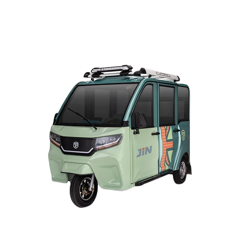 Hot Selling New energy Solar powered automatic power generation passenger cars e-rickshaw for Passenger