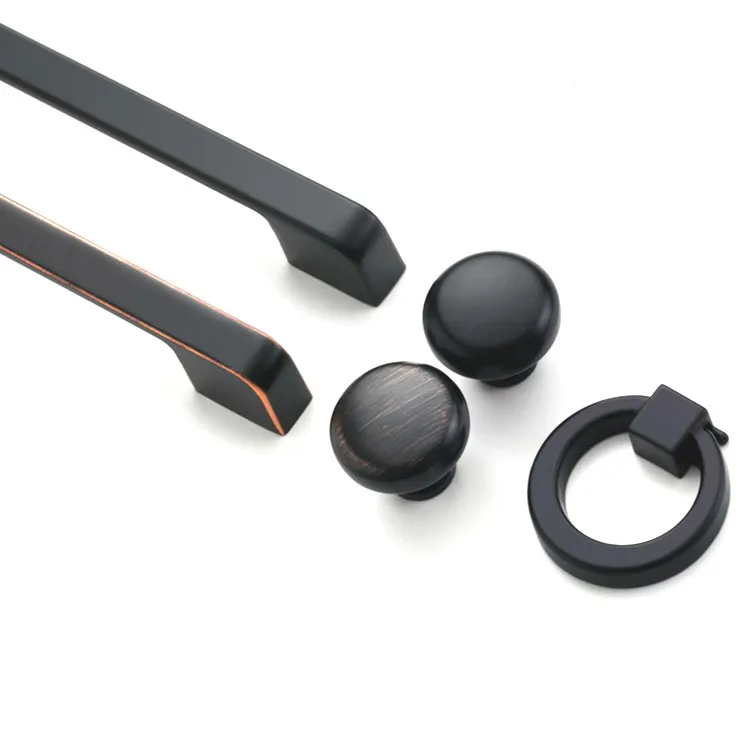 Most popular Zinc Alloy black bar furniture handle and knobs