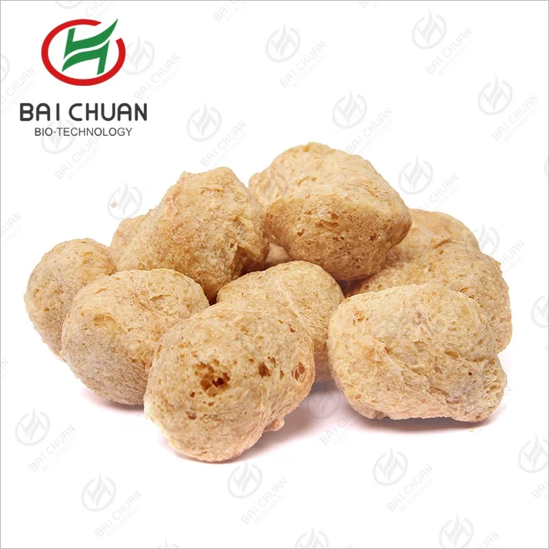 HALAL ball vegetarian meat TVP  low fat rich fiber high protein TSP Textured soy protein