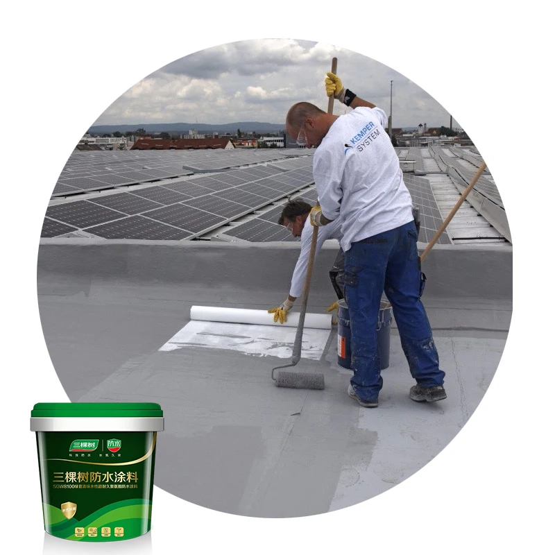 3trees Odorless & Environmentally Friendly Waterborne Water-based White Color Ultra-durable Polyurethane Waterproof Coating