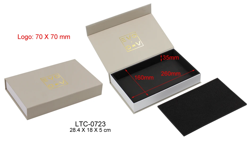 Black Wholesale Custom Logo Premium Luxury Cardboard Paper Gift Wig Hair Extension Magnetic Packaging Box Customized Ribbon Art