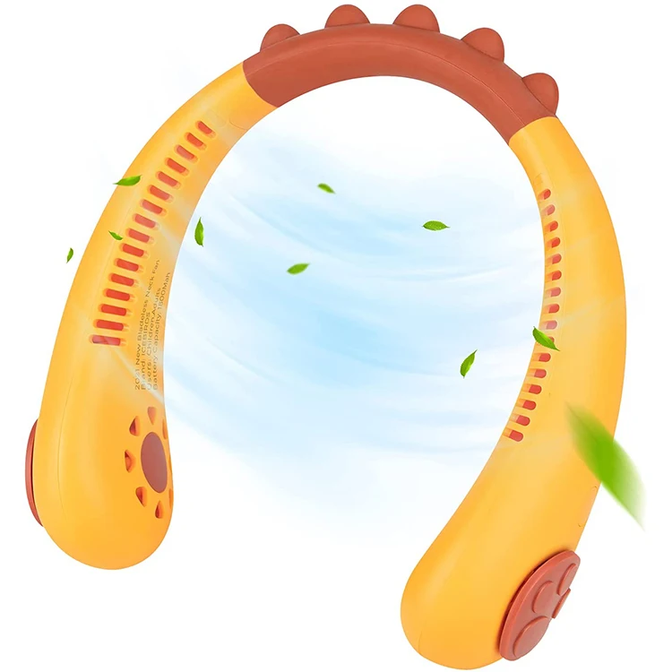 Dropshipping Necklace Custom Portable Hand Toy Charger Mini Cooling Neckband Chinese Outdoor Rechargeable Led Hanging Neck Fan