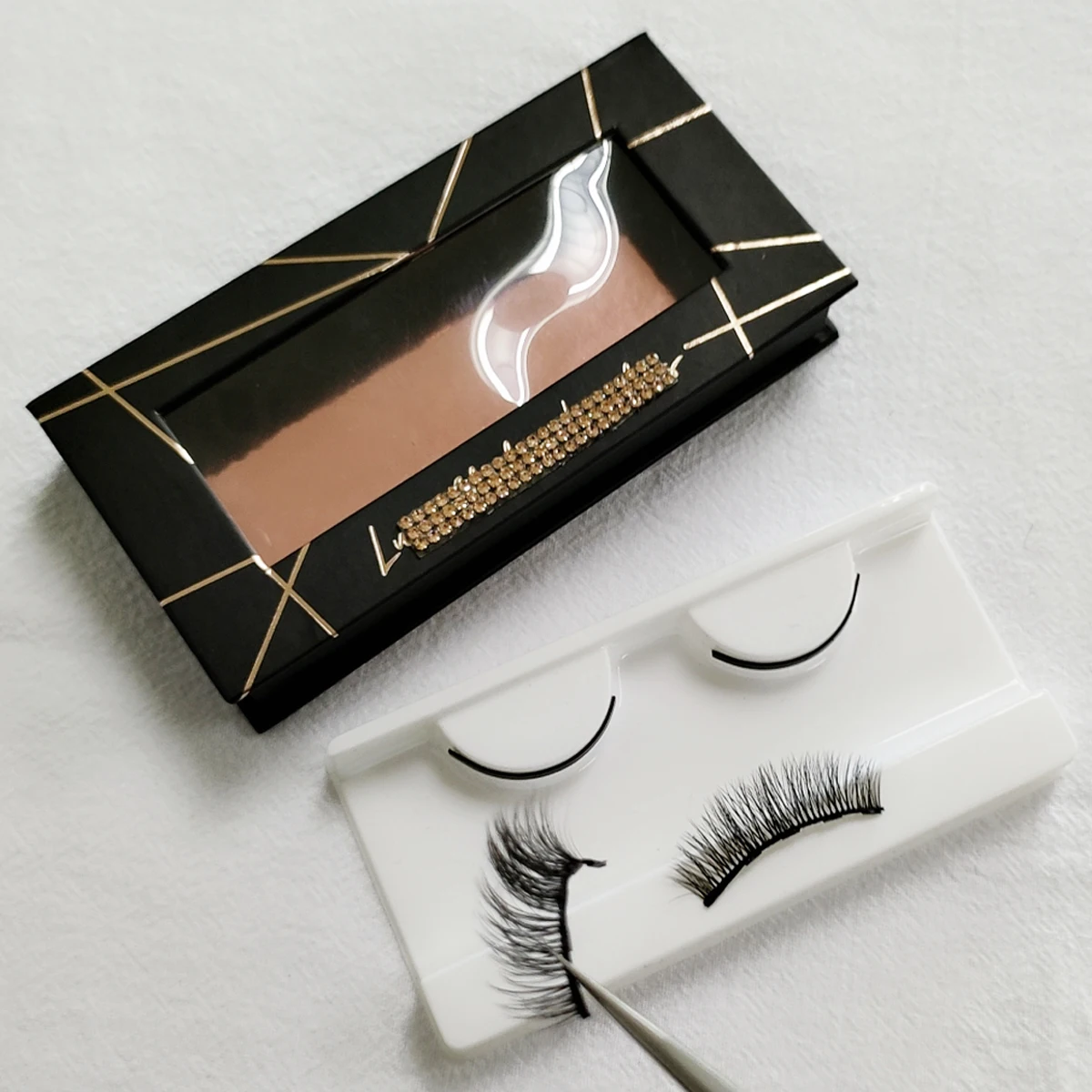 Private Label Eyelashes Magnetic Eyeliner No Glue Magnet Eyelashes Set For Individual Magnetic Lashes