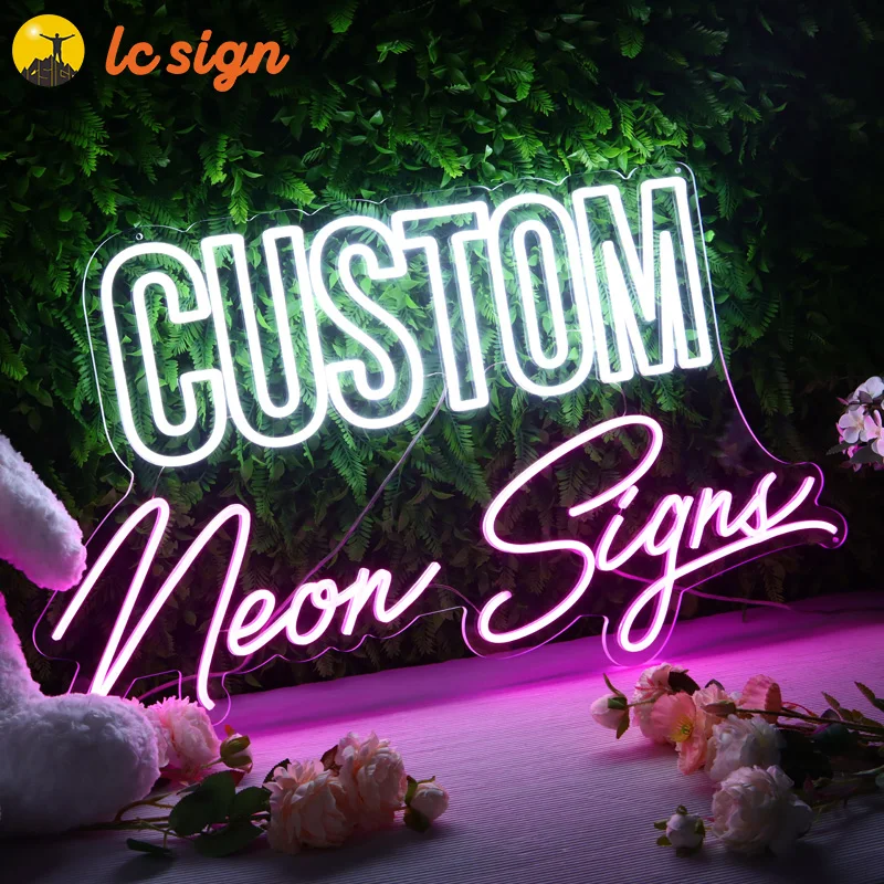 Happy birthday Decor Custom Party Illuminated Neon flex light Sign Name Wall Signs Custom LED Neon Signs with smoke shop display
