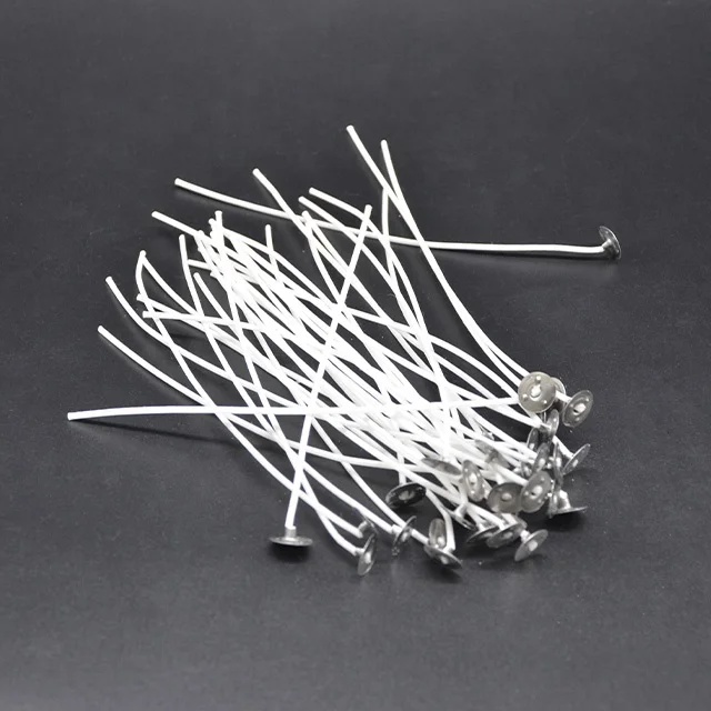 Smokeless Pre Waxed Tabbed Natural Cotton Candle Wicks 12cm Wax Wick for