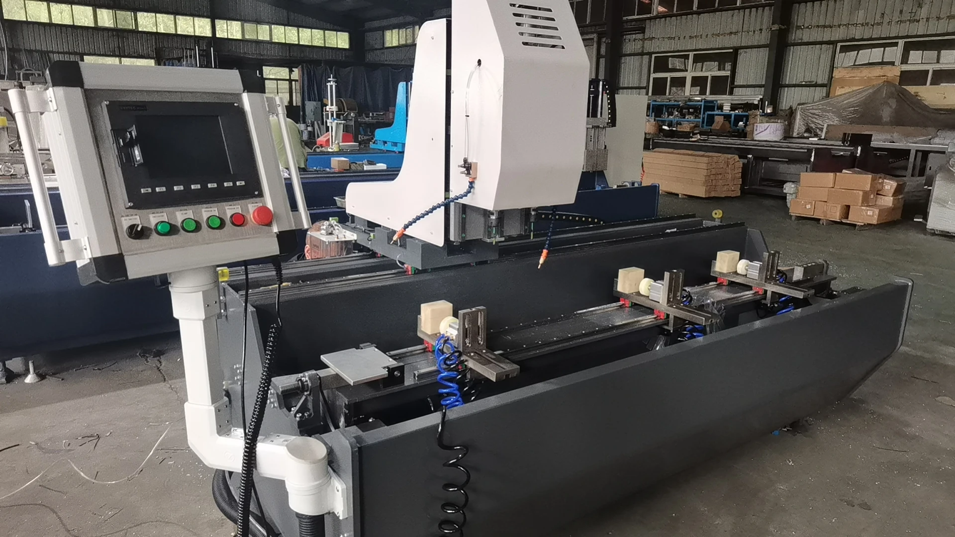 Low Noise Heat Lock Hole Copy Milling Machine Aluminium Window Copy Router High Quality, Material Saving Aluminium Copy Router