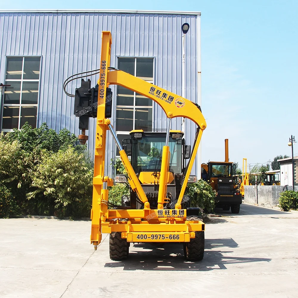 Гирлянда для шоссе, вибрирующее сваечное оборудование для монтажа металлических стоек забора