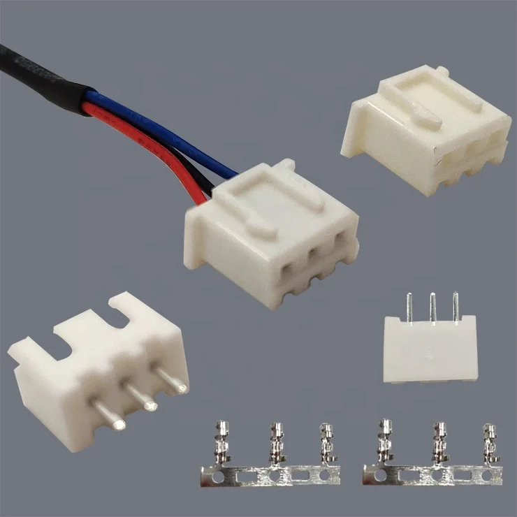  Пользовательский кабель 3 Pin 4 5Pin JST XH 2 54 мм 24AWG разъем с жгутом проводов