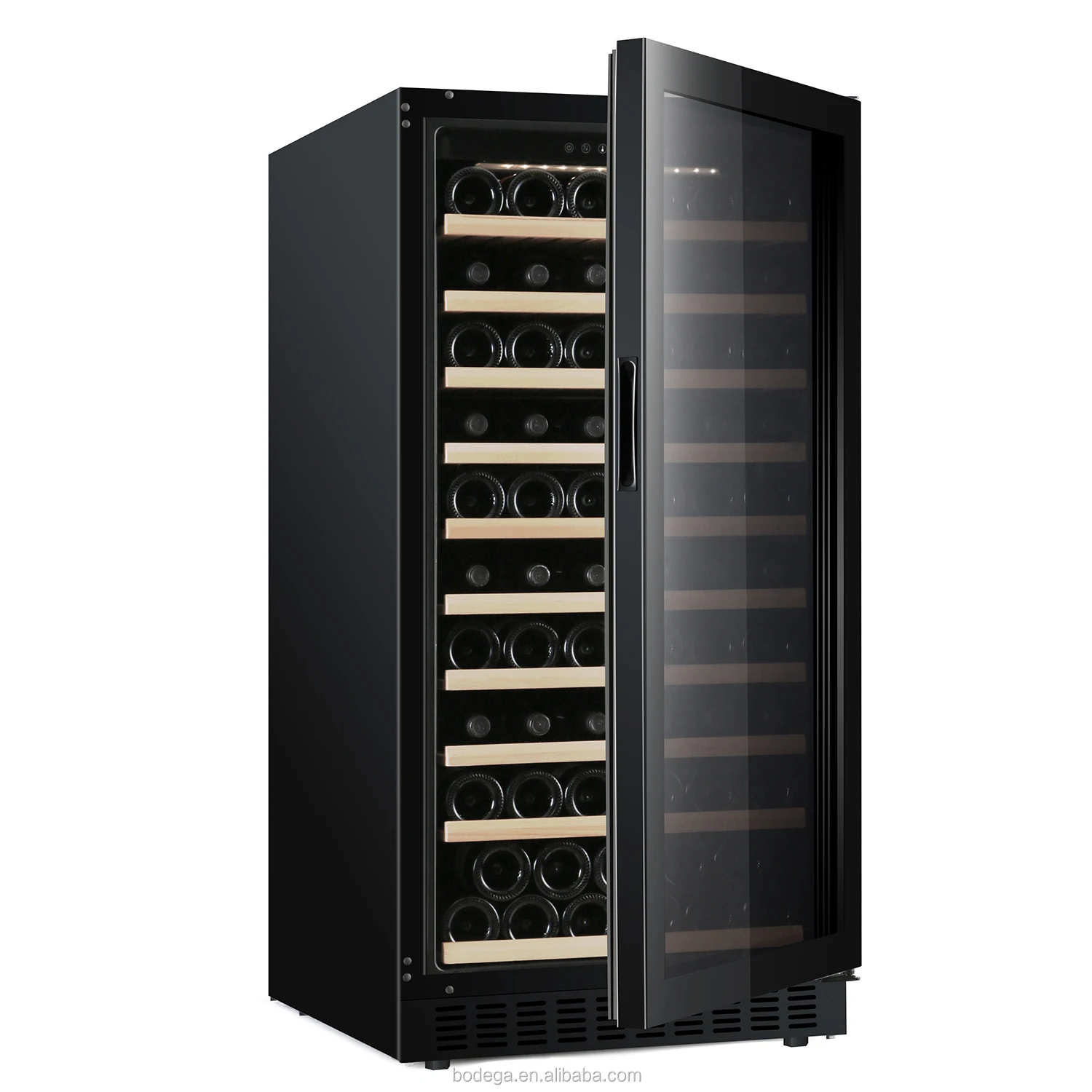 Wine Refrigerators Wooden Cooler refrigerator Wine Cellar Bar Freezer For Sale High-End Free Standing wine chiller OEM